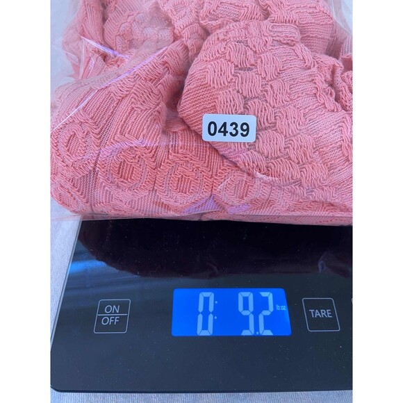 Rabbit Rabbit Rabbit Size M Peach Coral Lace Overlay Dress Wedding Guest Stretch - Picture 8 of 8